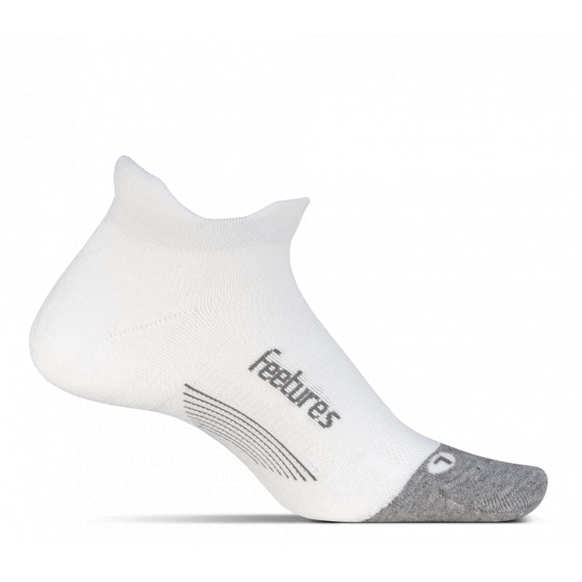 Feetures! Elite Max Cushion No Show Tab White
