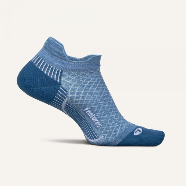 Feetures! PF Relief Light Cushion No Show Tab Socks 784 Chambray Sky