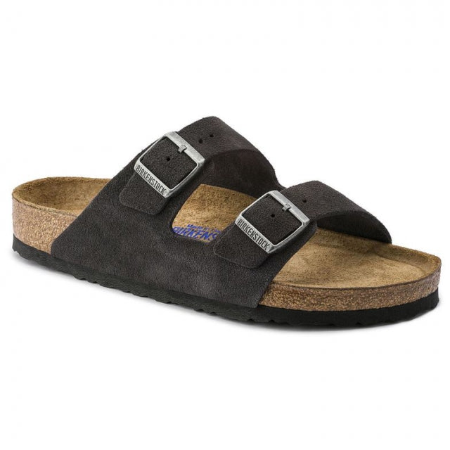 Birkenstock Arizona Soft Footbed Suede Leather Velvet Grey