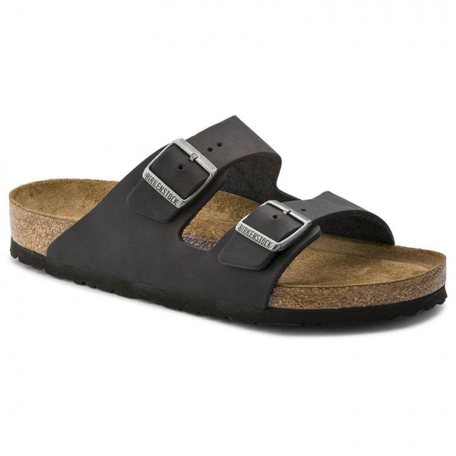 Birkenstock Arizona Birko-Flor Nubuck - Narrow Black