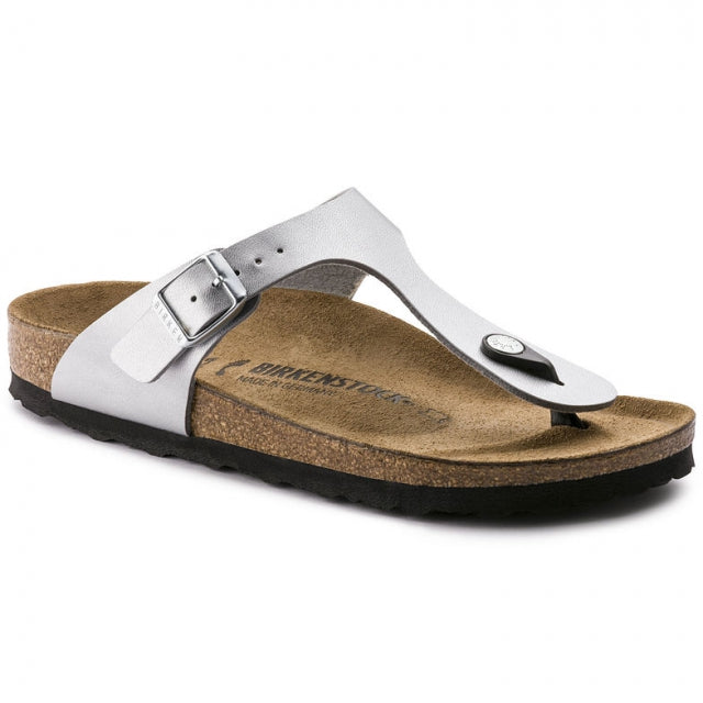 Birkenstock Gizeh Birko-Flor - Regular Silver