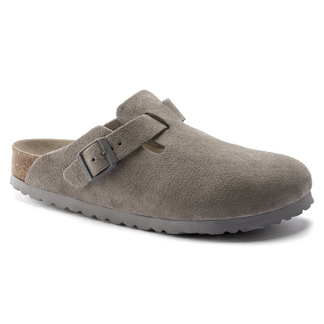 Birkenstock Boston SFB Suede- Nar Stone Coin