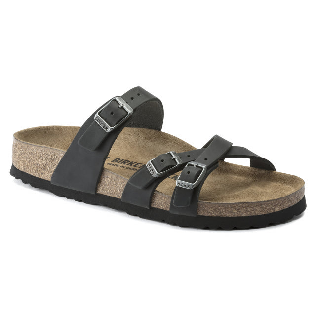 Birkenstock Franca Oiled Leather - Nar Black