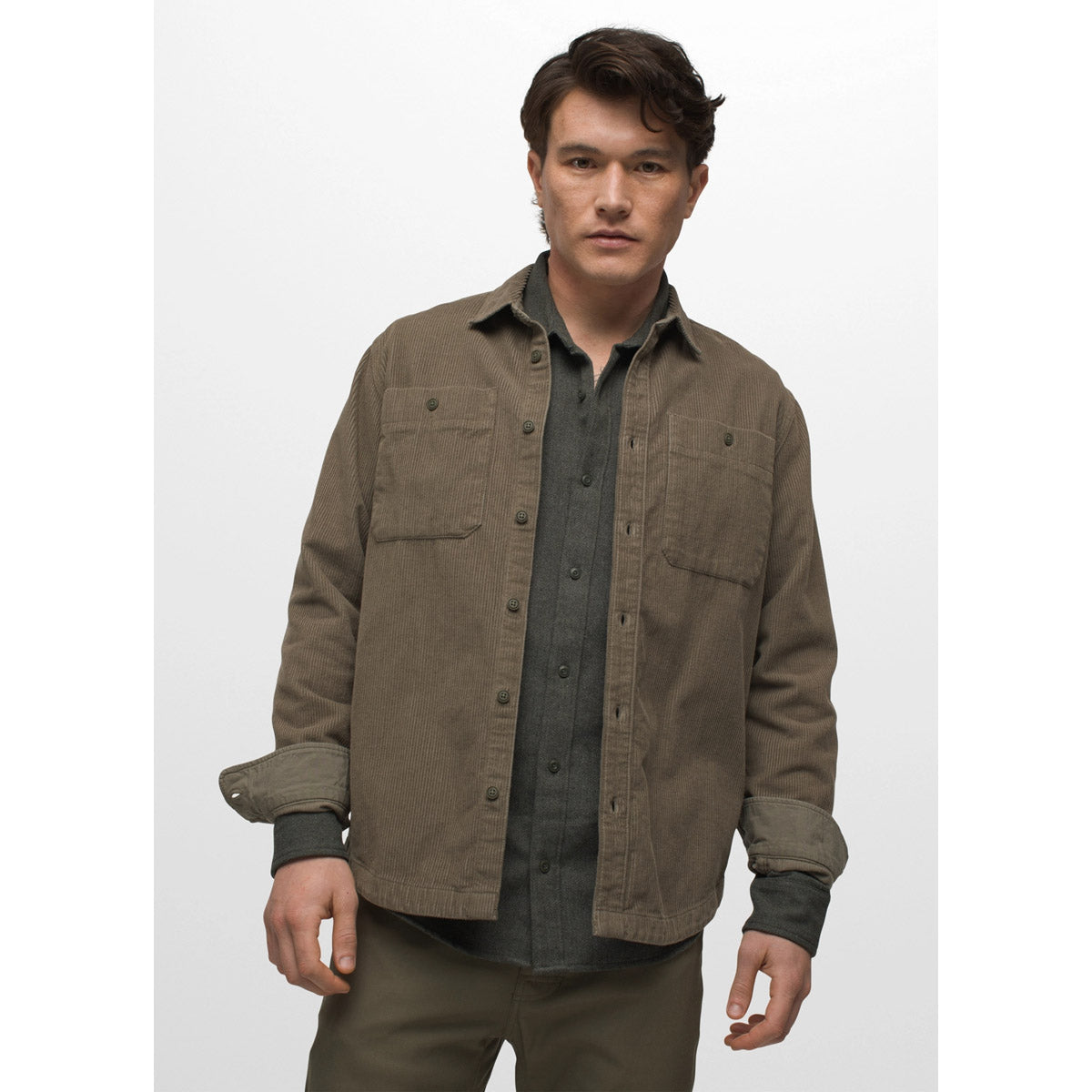 Prana Men&#39;s Ridgecrest Long Sleeve Slate Green