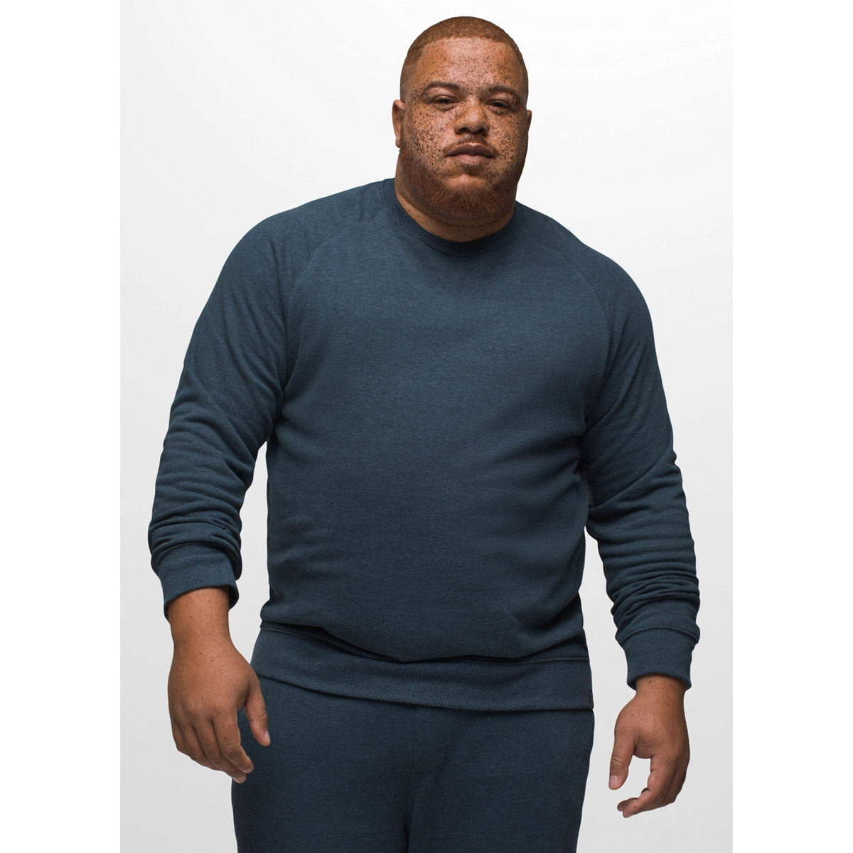 Prana Men's Cardiff Fleece Crew Dark Sky Heather