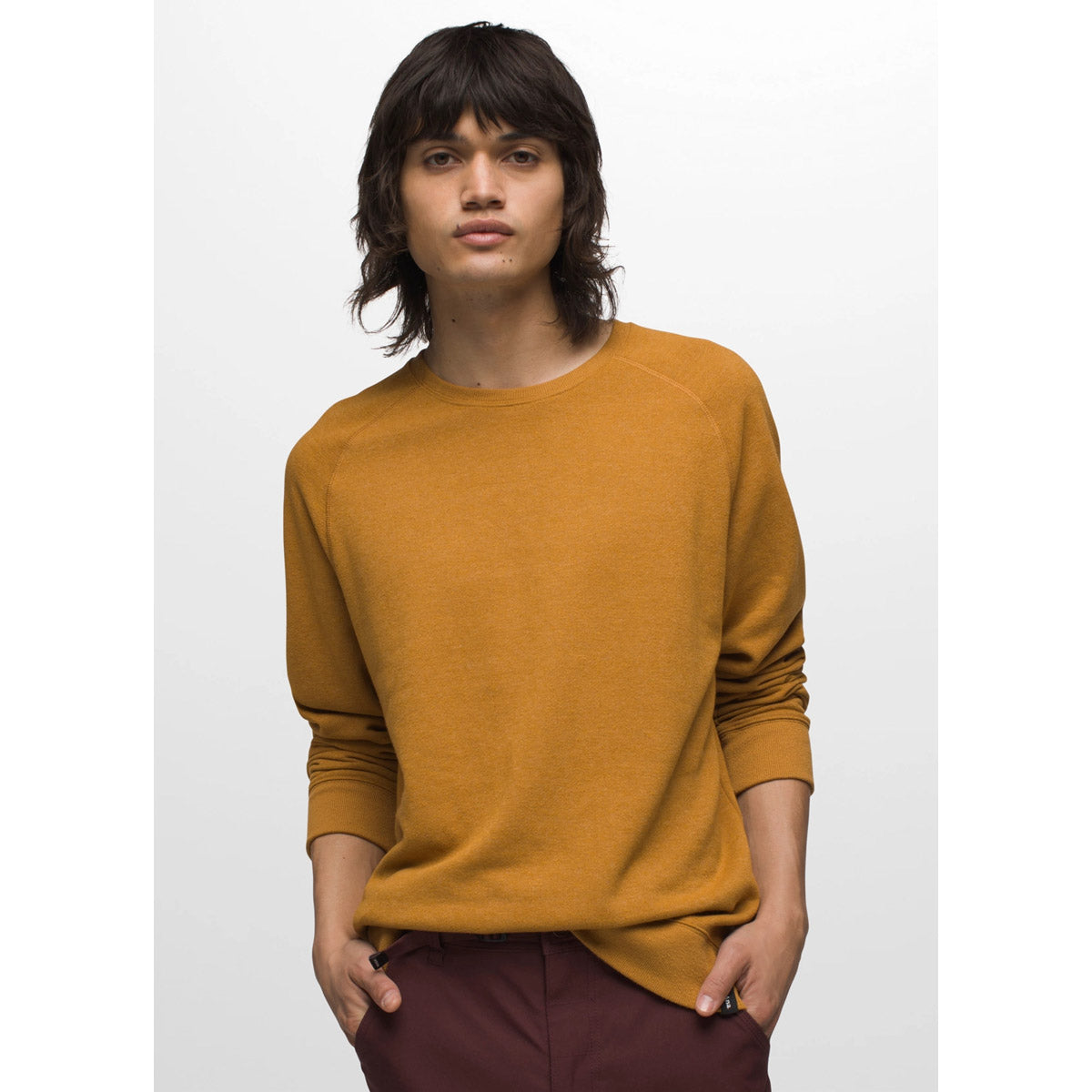 Prana Men's Cardiff Fleece Crew Spiced Heather