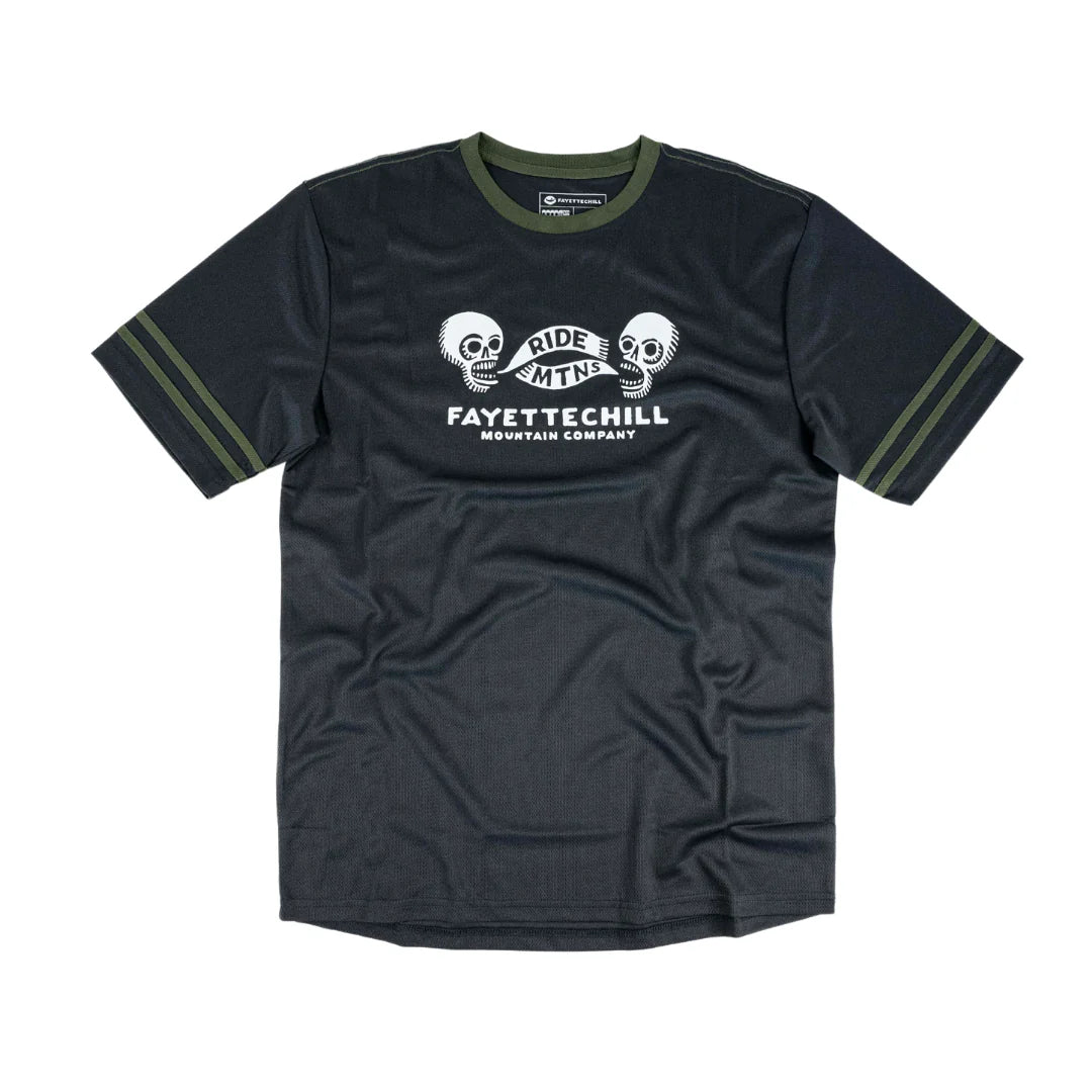 Fayettechill Mens Ride Mtns Ryder Tee Charcoal/Forest