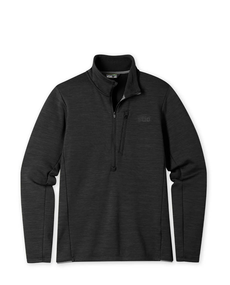 Stio Men's Glide Power Stretch Half Zip Abyss Heather
