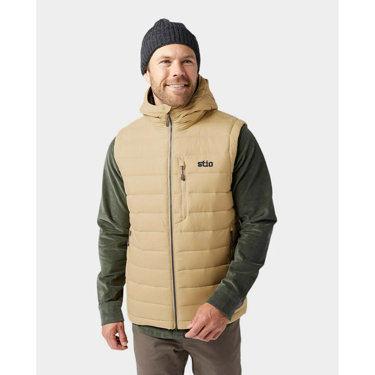 Stio Men's Hometown Down Hooded Vest Ranch Road