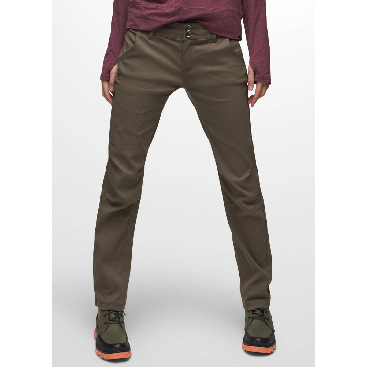 Prana Women's Halle Straight Pant - Regular Slate Green