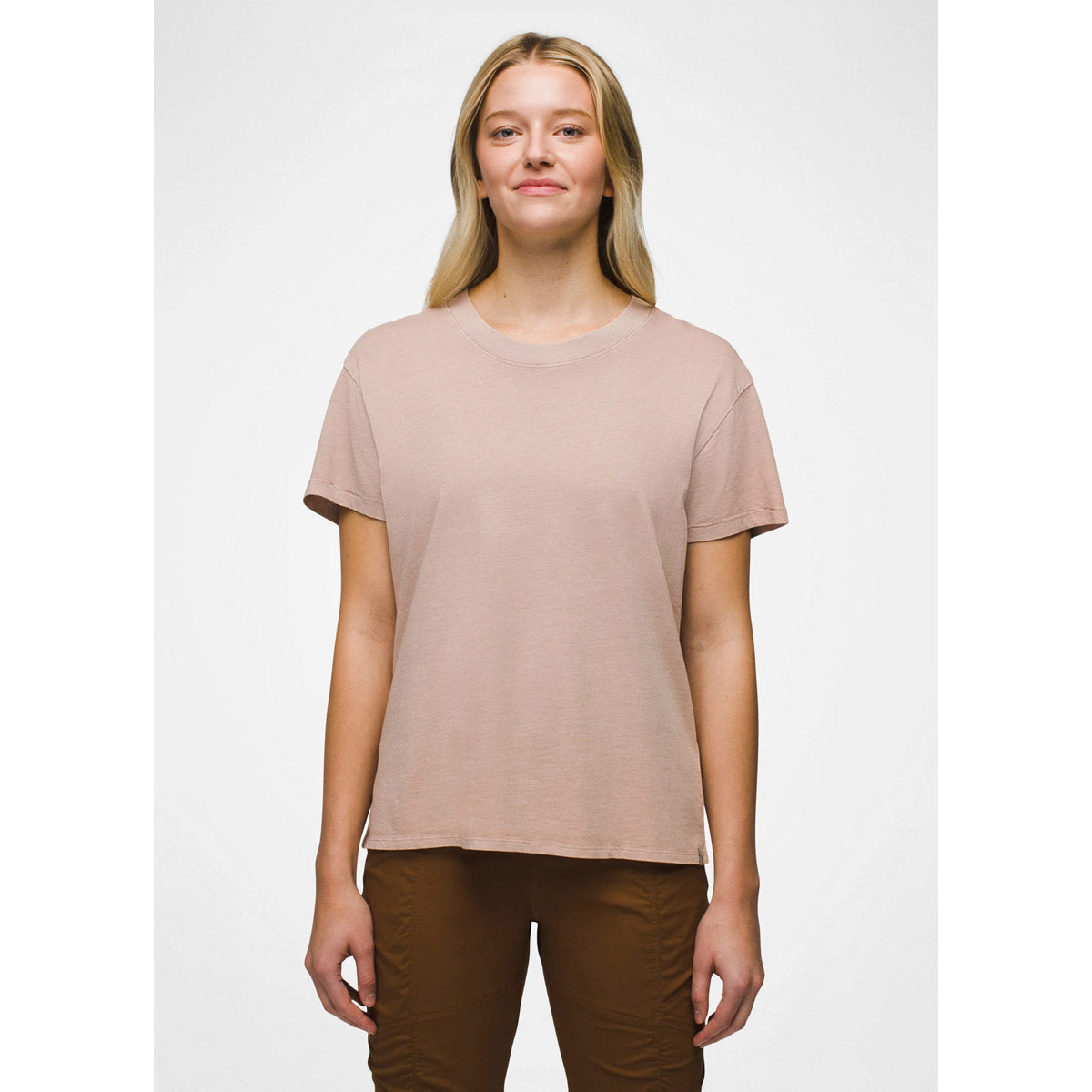 Prana Women's Everyday Vintage-Washed Short Sleeve Tee Willow