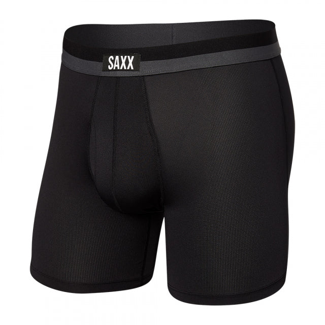 Saxx Underwear Co. Men's Sport Mesh Boxer Brief BK Black / L
