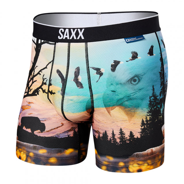 Saxx Underwear Co. M Volt Breah Mesh BB YL Yellowstone / S