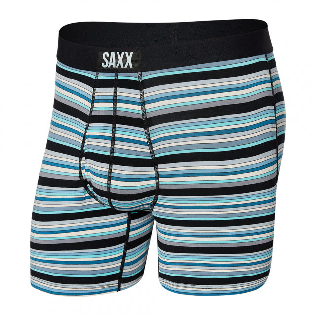 Saxx Underwear Co. Mens Ultra Boxer Brief DB Desert Stripe - Blue / S