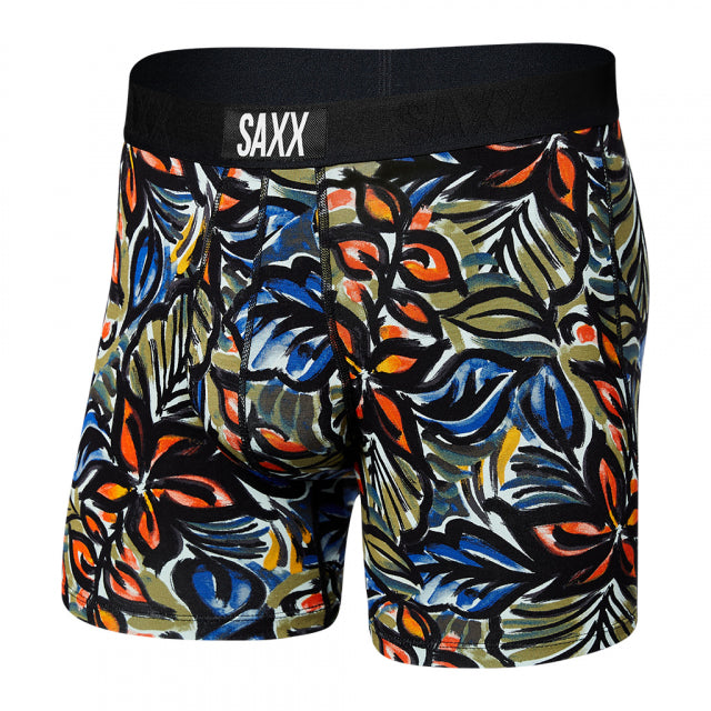 Saxx Underwear Co. Men&#39;s Ultra Boxer Brief PPM Painterly Paradise-Multi