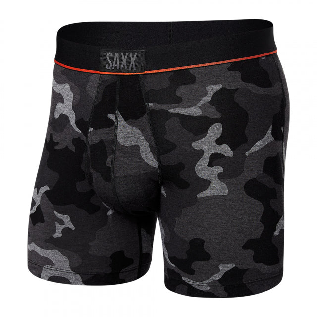 Saxx Underwear Co. Men&#39;s Ultra Boxer Brief SCB Supersize Camo-Black