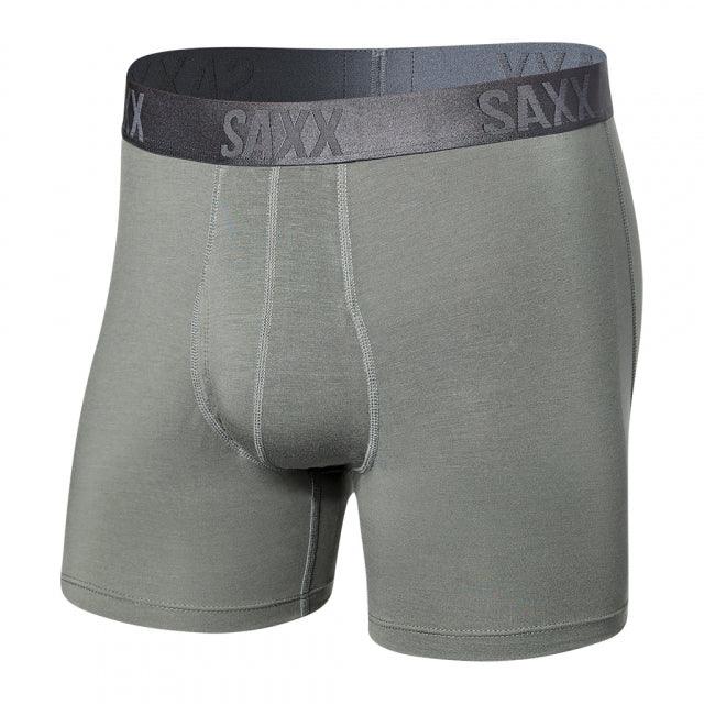 Saxx Underwear Co. M 22nd Century Silk Boxer Brief CGR Cargo Grey