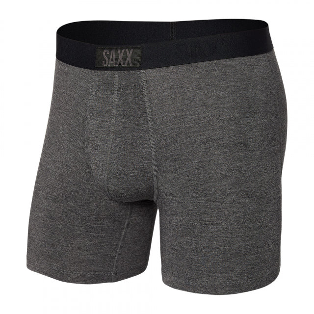 Saxx Underwear Mens Vibe Boxer Brief GRH Graphite Heather