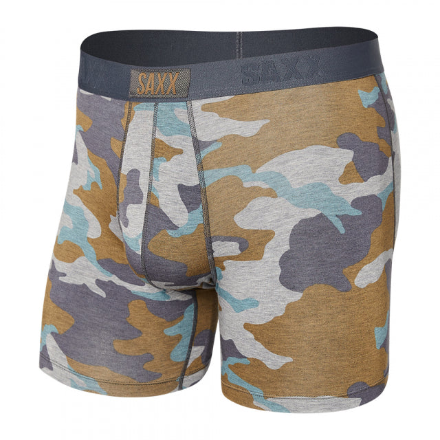 Saxx Underwear Co. Mens Vibe Super Soft Boxer Brief GSC Grey Supersize Camo: