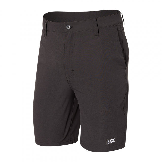 Saxx Underwear Co. M Go To Town 2N1 Short 8" FDB Faded Black