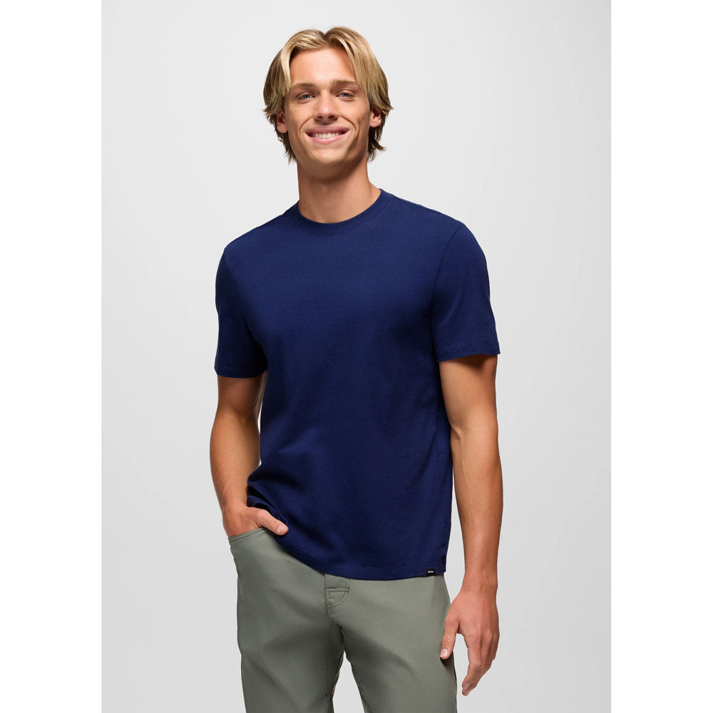 Prana Mens Everyday Short Sleeve Tee Capulet Blue