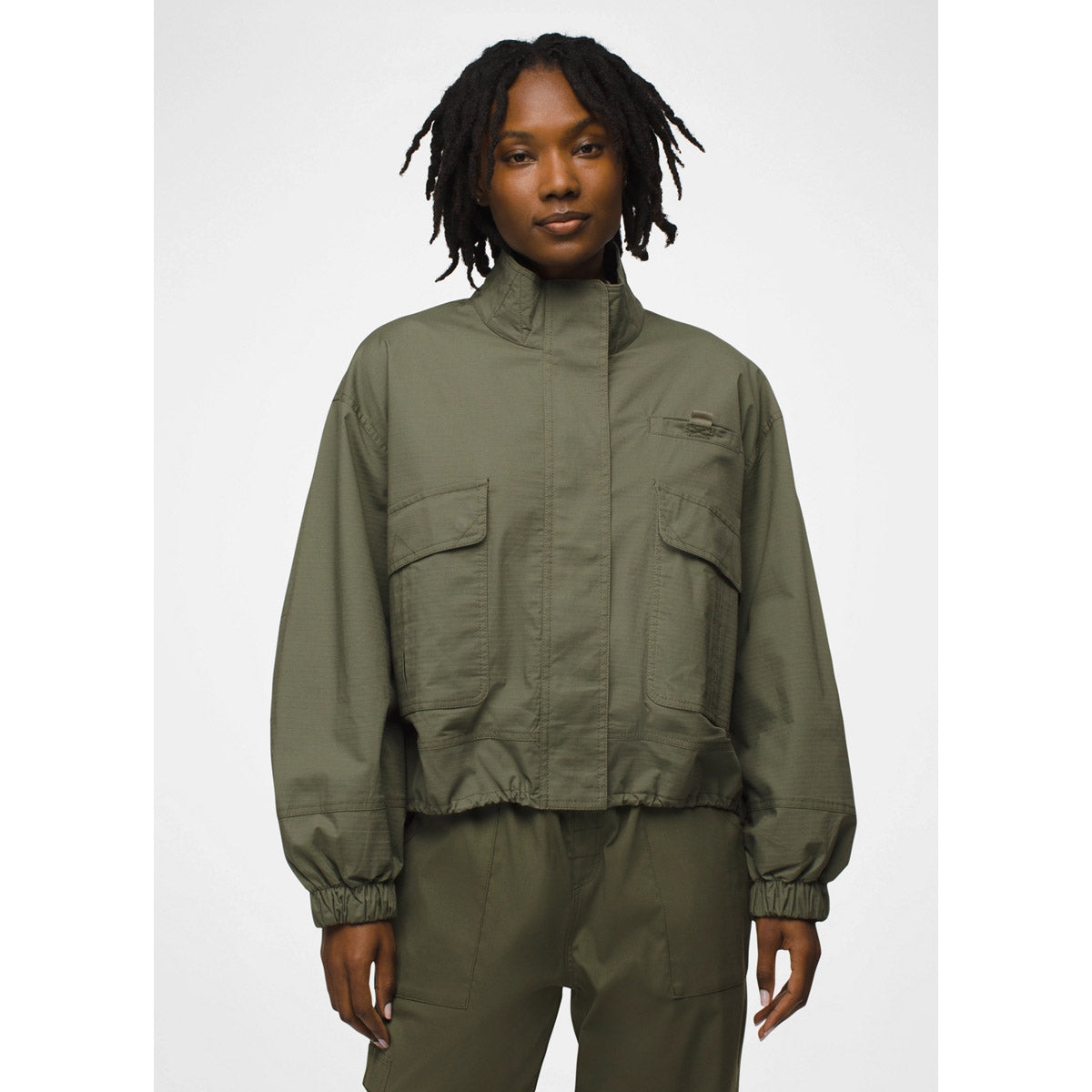 Prana W Palisades Ripstop Jacket Rye Green