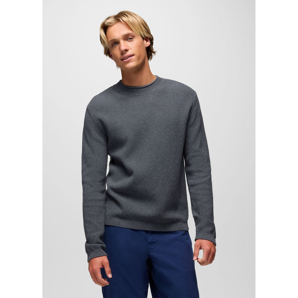 Prana Mens Forest Hill Sweater Thundercloud Heather