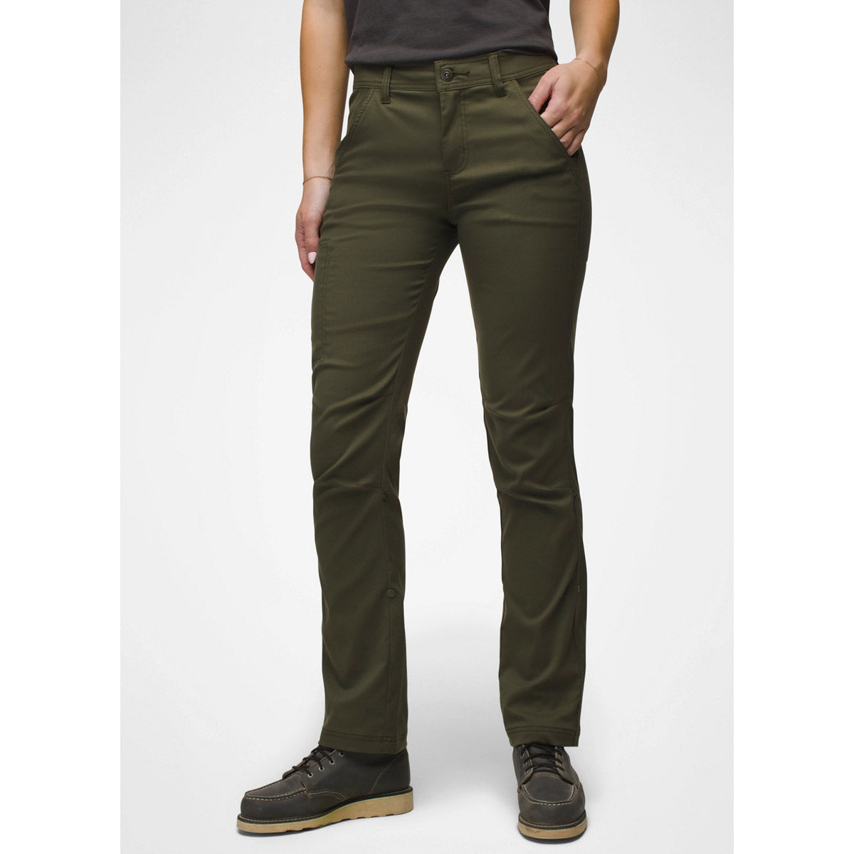 Prana W Stretch Zion Mid Rise Pant - Reg Spruce