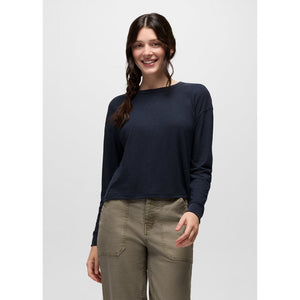 Prana Womens Cozy Up Long Sleeve Crew Nautical