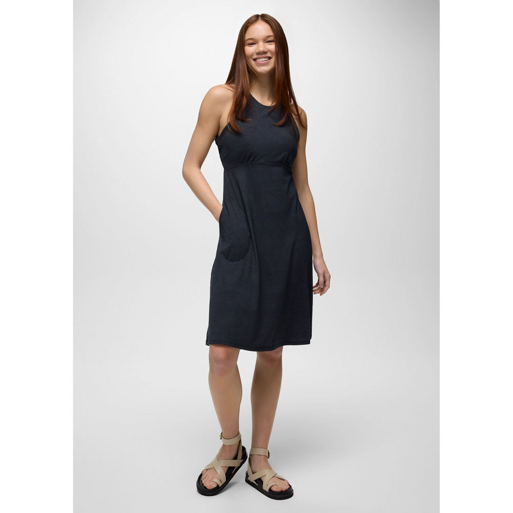 navy blue dress for baby girl Prana Womens Small Cowl Neck Sweater Dress Long Sleeve Navy/Black Wool B31 main image 1