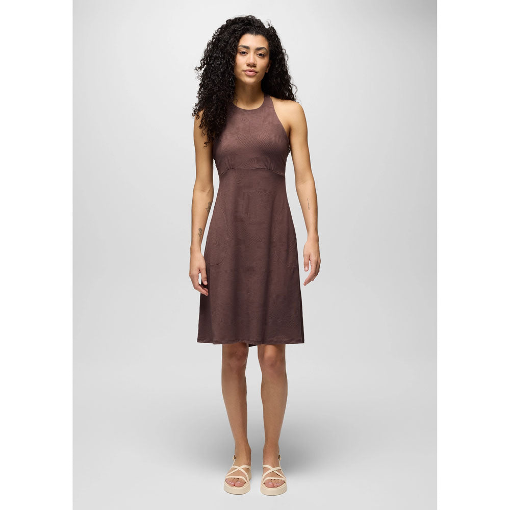 Prana Womens Jewel Lake Summer Dress Carob Linea