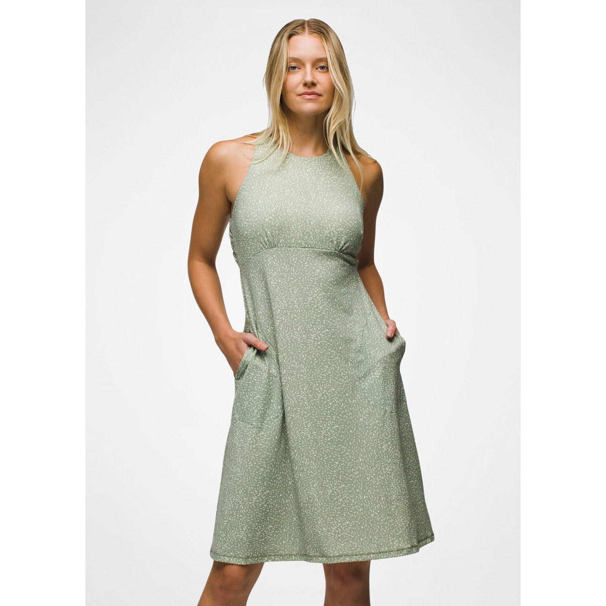 Prana Women's Jewel Lake Summer Dress Juniper Green Sharkstooth