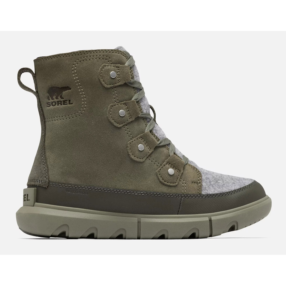 Sorel Women&#39;s Explorer Next Joan Waterproof Stone Green/Alpine Tundra