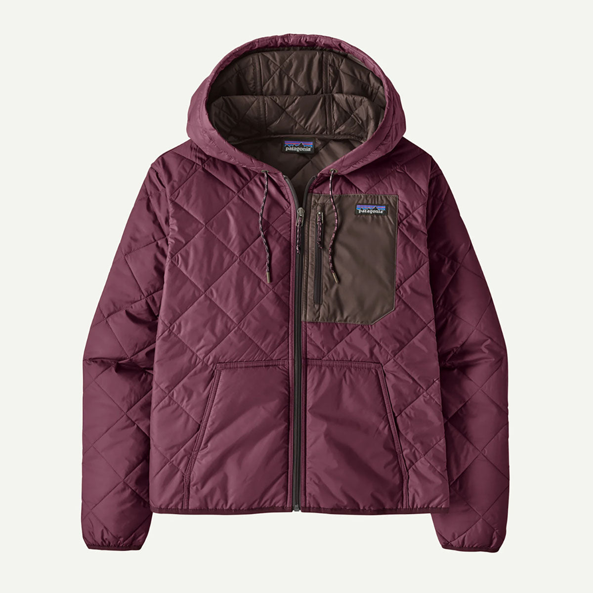 Women's Diamond Quilted Bomber Hoody
