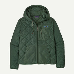 Women's Diamond Quilted Bomber Hoody