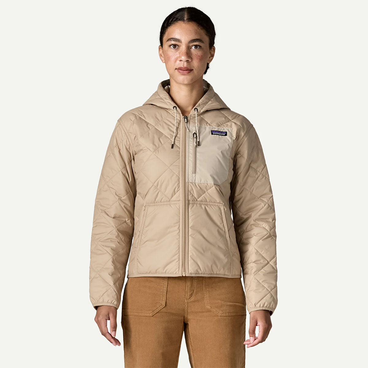 Women's Diamond Quilted Bomber Hoody