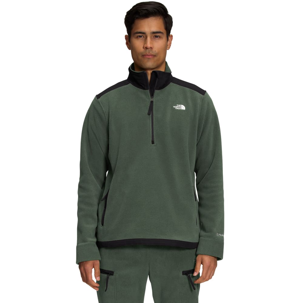 The North Face Men&#39;s Alpine Polartec 200 ¼ Zip Thyme/TNF Black