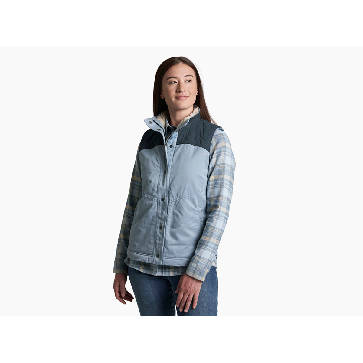 Kuhl Womens Celeste Lined Vest Winter Sky / Mutiny Blue