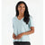 Free Fly Apparel Women's Bamboo Heritage V-Neck Tee 446 Heather Ocean Mist