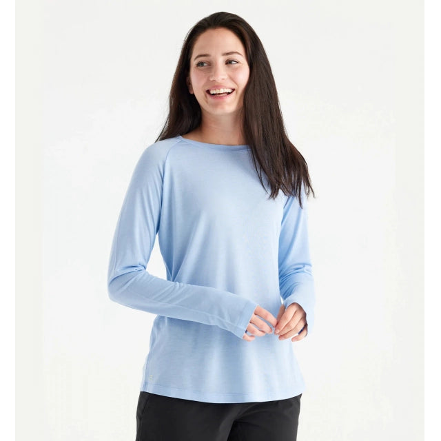 Free Fly Apparel W Bamboo Lightweight LS II 428 Clear ky / S