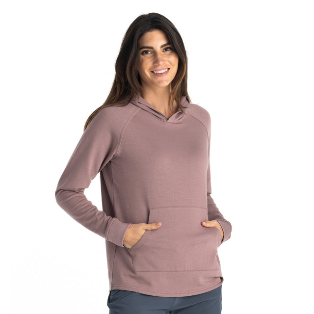 Free Fly Apparel Womens Bamboo Lightweight Fleece Hoodie Canyon