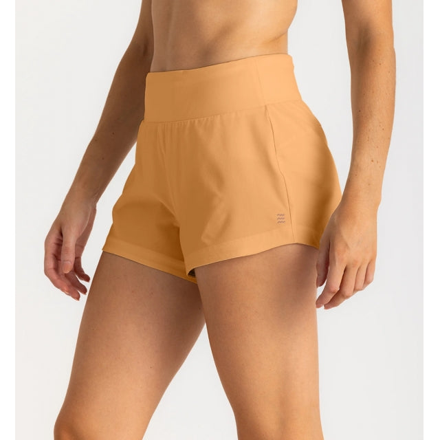 Free Fly Apparel Women&#39;s Bamboo-Lined Active Breeze Short - 3&quot; 638 and Dune / S