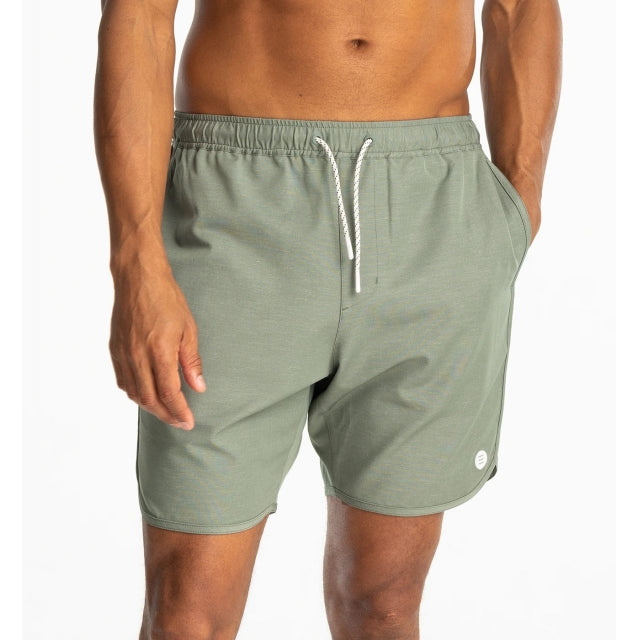 Free Fly Apparel Men&#39;s Reverb Short - 7&quot; 525 Agave Green