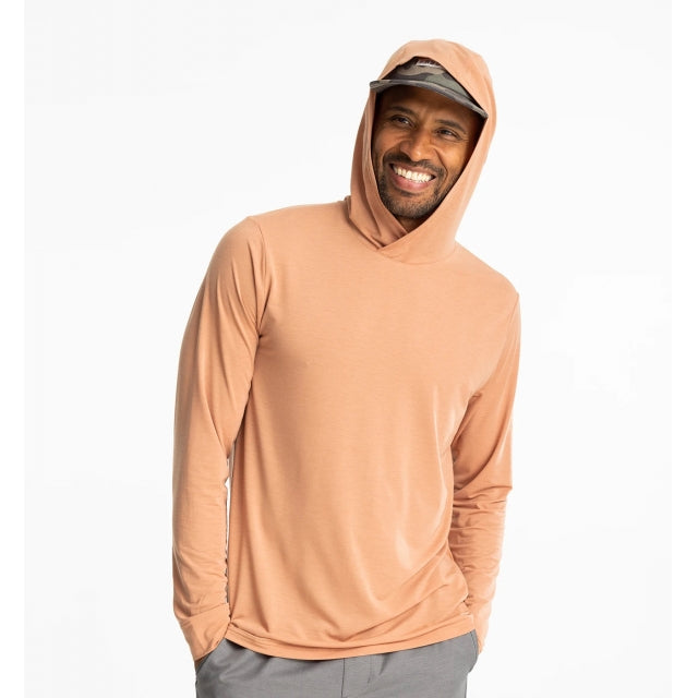 Free Fly Apparel Men&#39;s Elevate Lightweight Hoodie 631 Canyon Clay