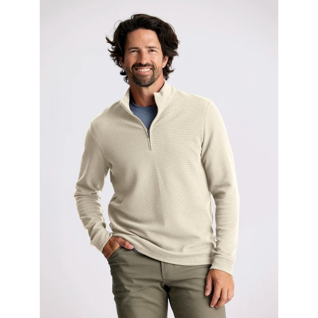 Free Fly Apparel M Waffle Quarter Zip 001 Sandstone