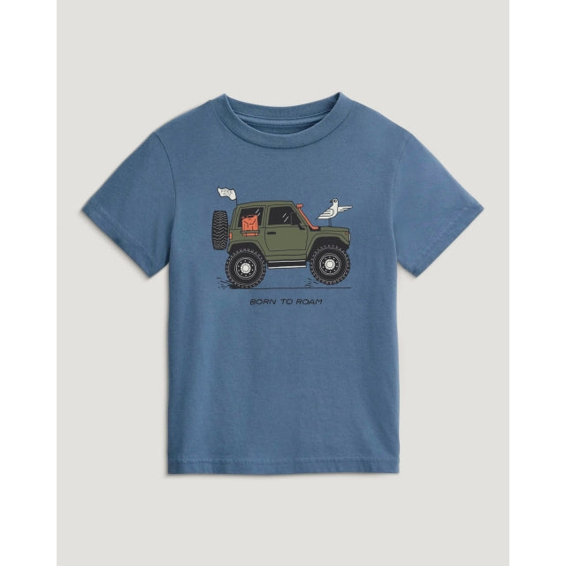Free Fly Apparel Toddler Born to Roam Tee 421 Pacific Blue