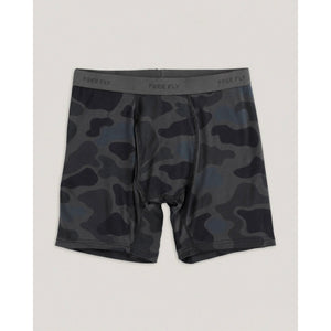 Free Fly Apparel Mens Bamboo Motion Boxer Brief P005 Vintage Camo Black