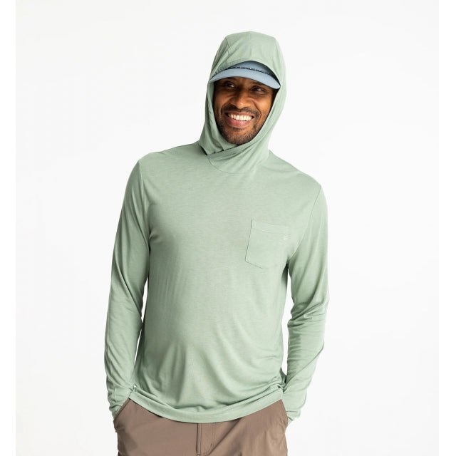 Free Fly Apparel Men&#39;s Bamboo Lightweight Hoodie 527 Palm Green