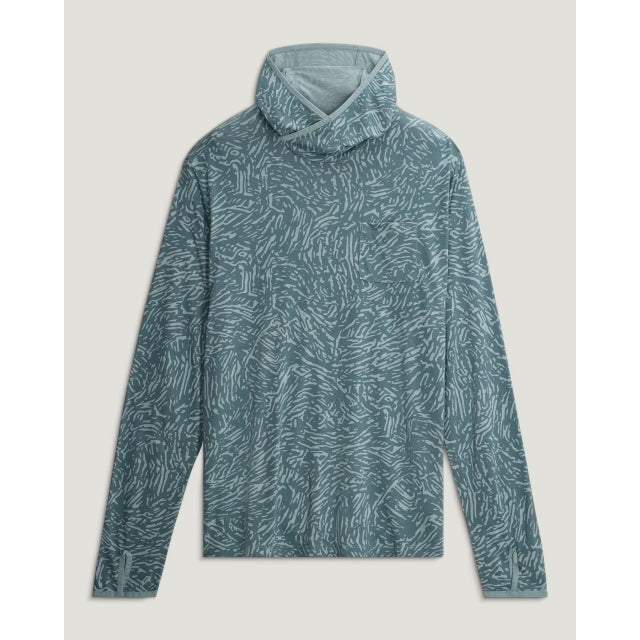 Free Fly Apparel Mens Bamboo Lightweight Hoodie 806 Tidal Flow Print Stormy Sea