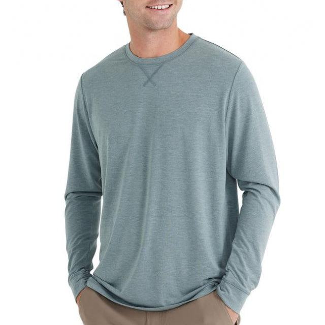 Free Fly Apparel Men&#39;s Bamboo Flex Long Sleeve 109 Heather Graphite